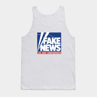 Fake News Lies Have Consequences Fox Tank Top